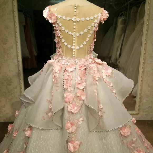 Darius Cordell Off Shoulder Plus Size Ball Gown - Picture 4 of 4